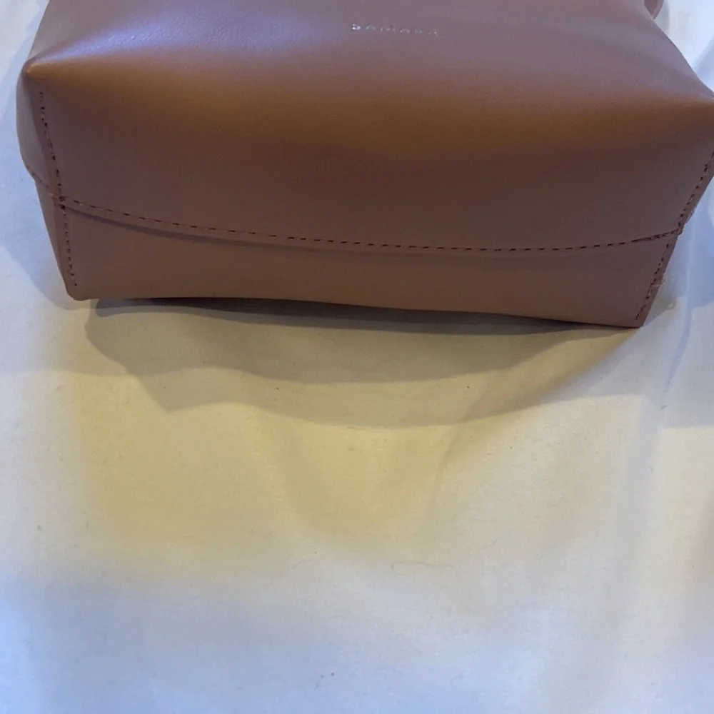 Samara Anthropologie Blush Color X body EUC, Vegan Leather gold button closure! - Picture 8 of 14